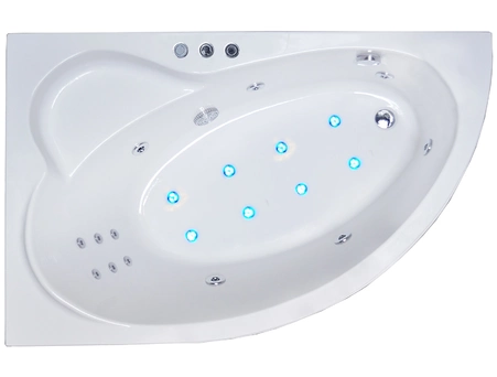 Акриловая ванна Royal Bath Alpine de Luxe 170x100 левая (с гидромассажем) 1203-01