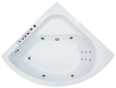 Акриловая ванна Royal Bath Rojo Comfort 150x150 (с гидромассажем) 1229-01