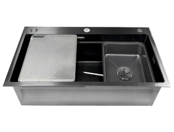 Мойка кухонная Redo Franco Set-12 Black 75x46x22 рифленое покрытие