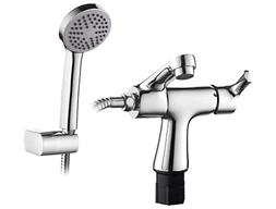Смеситель для раковины Ledeme L1055-16 с душевой лейкой, хром