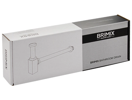 Нижняя часть сифона Brimix 8743 из нержавеющей стали - фото 4