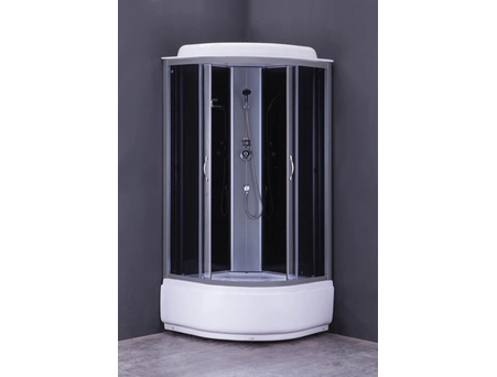 Душевая кабина Loranto CS-6680G 80x80 с высоким поддоном, тонированным стеклом - фото 2