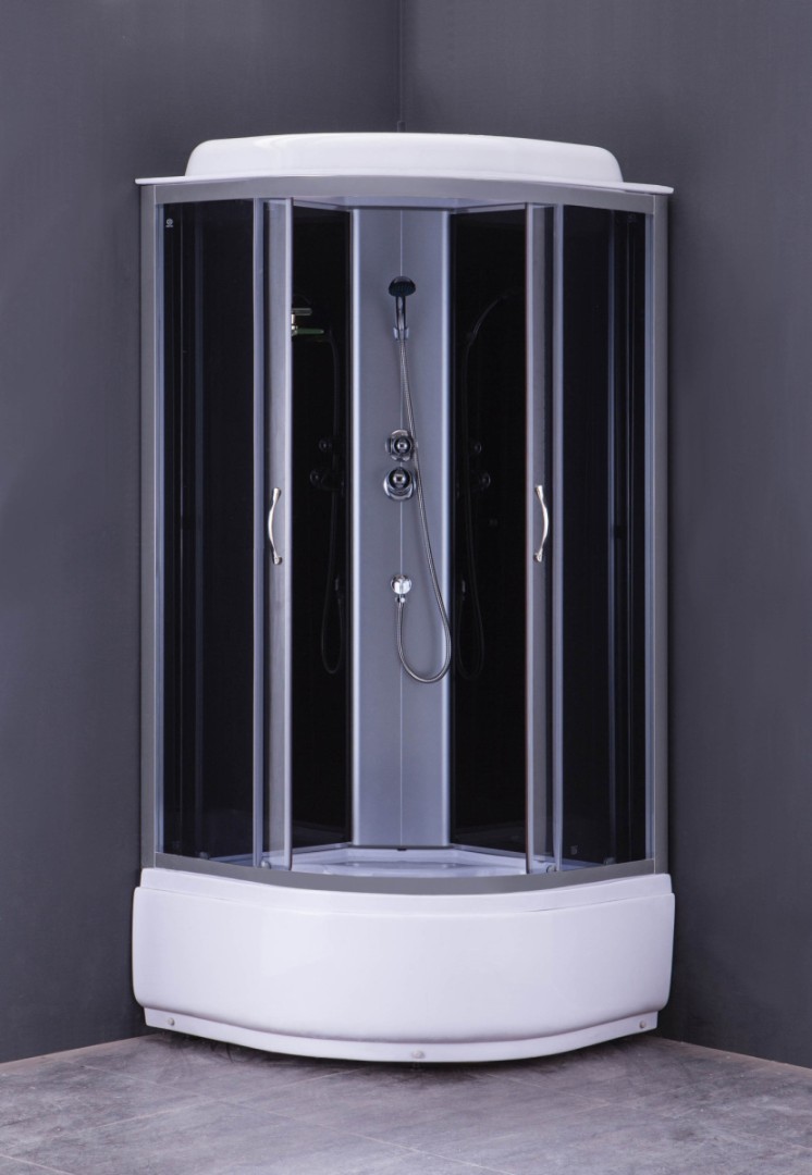 Душевая кабина Loranto CS-6680G 80x80 с высоким поддоном, тонированным стеклом