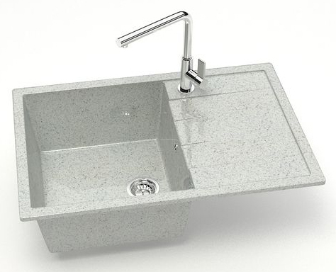 Кухонная мойка Redo RG-161 75x50.5x21.8 светло-серый RG161Q010