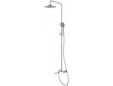 Душевая стойка со смесителем Azario Florida AZ-WSA654233C хромированная