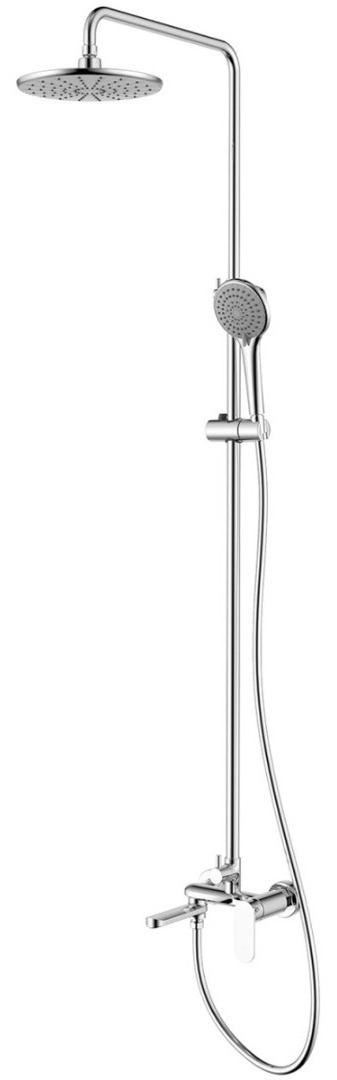 Душевая стойка со смесителем Azario Florida AZ-WSA654233C хромированная