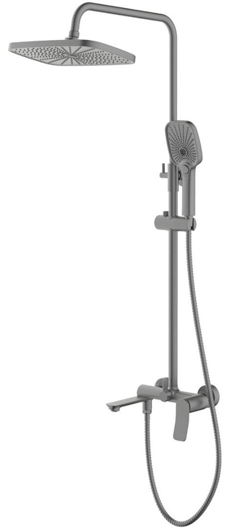 Душевая стойка со смесителем Azario Escaro графит AZ-K2374GR