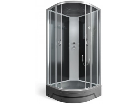 Душевая кабина Erlit ER 350926-C2-RUS Gray 90x90 со средним поддоном, тонированным стеклом