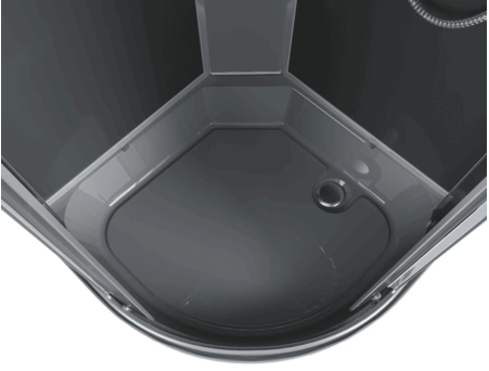 Душевая кабина Erlit ER 350926-C2-RUS Gray 90x90 со средним поддоном, тонированным стеклом - фото 6