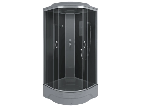 Душевая кабина Erlit ER 350926-C2-RUS Gray 90x90 со средним поддоном, тонированным стеклом - фото 3