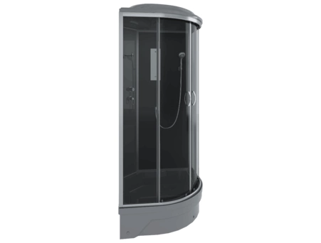 Душевая кабина Erlit ER 350926-C2-RUS Gray 90x90 со средним поддоном, тонированным стеклом - фото 7