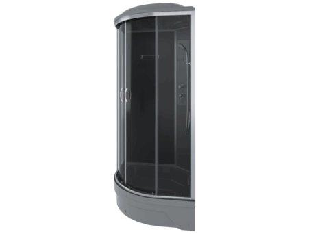 Душевая кабина Erlit ER 350926-C2-RUS Gray 90x90 со средним поддоном, тонированным стеклом - фото 8