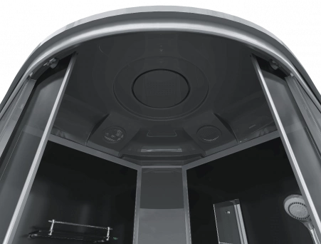 Душевая кабина Erlit ER 350926-C2-RUS Gray 90x90 со средним поддоном, тонированным стеклом - фото 5