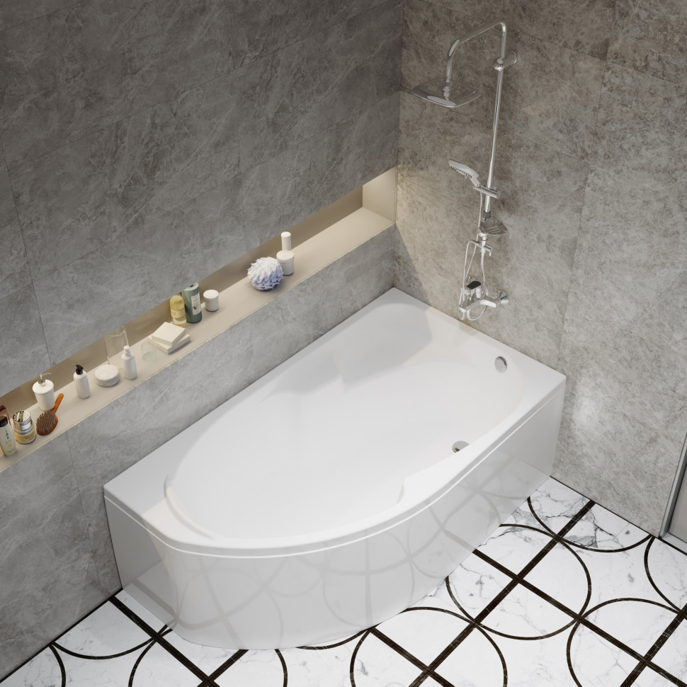 Акриловая ванна Triton София 150x95 правая (с каркасом, экраном) Щ0000067270