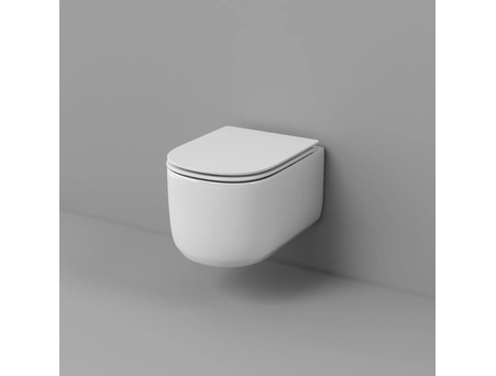 Унитаз подвесной Grossman Thin Rim GR-5605SQ торнадо, безободковый 520х374х355 - фото 3