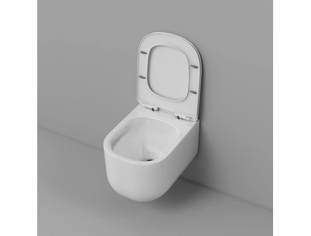 Унитаз подвесной Grossman Thin Rim GR-5605SQ торнадо, безободковый 520х374х355 - фото 5