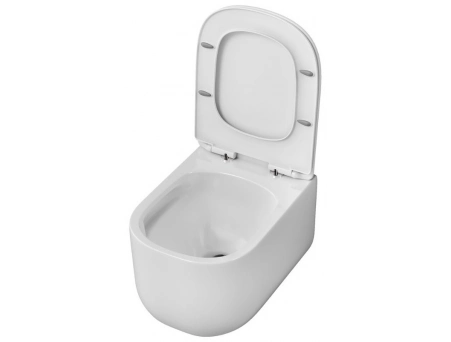 Унитаз подвесной Grossman Thin Rim GR-5605SQ торнадо, безободковый 520х374х355 - фото 8