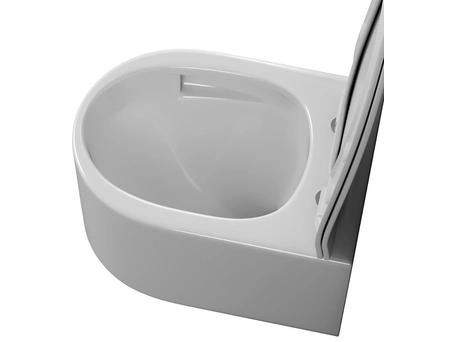 Унитаз подвесной Grossman Thin Rim GR-5606SQ торнадо, безободковый 500х360х362 - фото 9