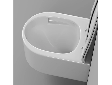 Унитаз подвесной Grossman Thin Rim GR-5606SQ торнадо, безободковый 500х360х362 - фото 6