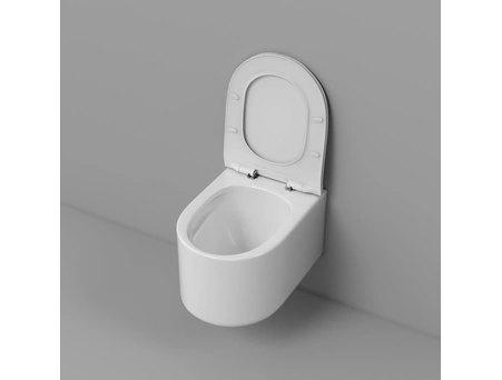 Унитаз подвесной Grossman Thin Rim GR-5606SQ торнадо, безободковый 500х360х362 - фото 5