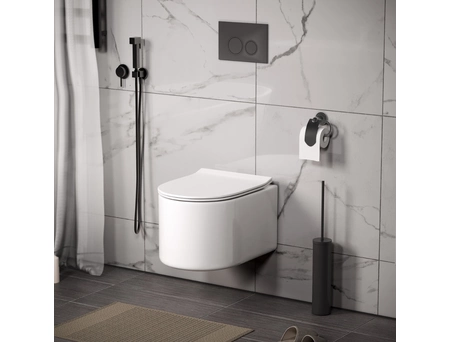 Унитаз подвесной Grossman Thin Rim GR-5606SQ торнадо, безободковый 500х360х362 - фото 2