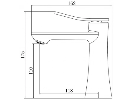 Смеситель для раковины Azario Escaro графит AZ-K1074GR - фото 2