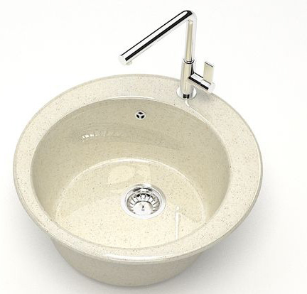 Кухонная мойка Redo RG-030 47.5х47.5х18 бежевый RG030Q002