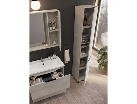 Тумба с раковиной Viant Берлин 60 цемент, напольная VBER60MDC-T2Y (Como 60) - фото 5
