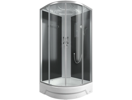 Душевая кабина Erlit ER 350926-C2-RUS 90x90 со средним поддоном, тонированным стеклом - фото 3