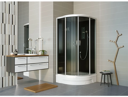 Душевая кабина Erlit ER 350926-C2-RUS 90x90 со средним поддоном, тонированным стеклом - фото 2