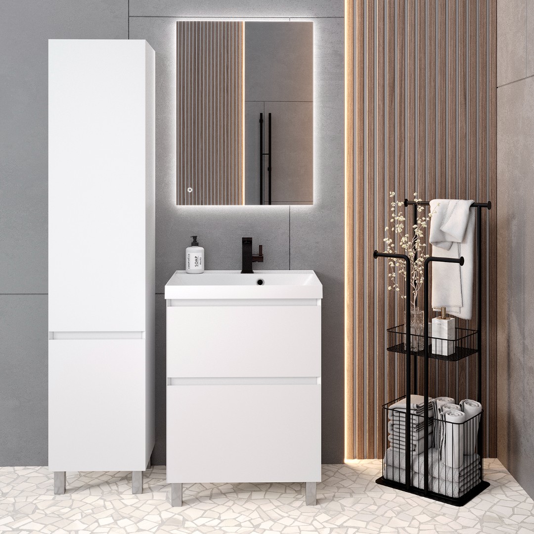 Тумба с раковиной Aqua de Marco Astra 60 напольная 2060WСAST/F