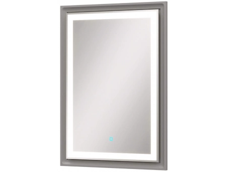 Зеркало Hayzburg Emilia 60x80 серое, с LED подсветкой, сенсорное