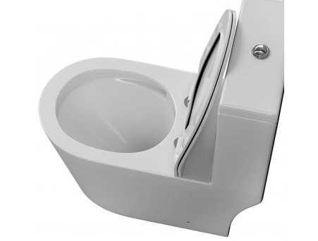 Унитаз моноблок Grossman Classic GR-4487SQ 690x360x790 безободковый, торнадо - фото 12