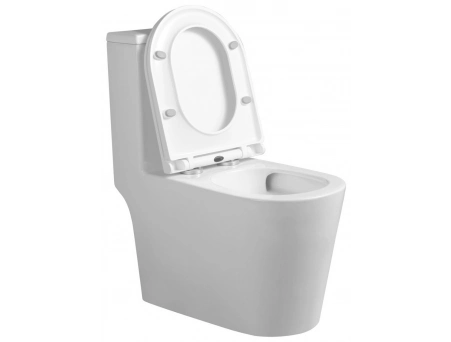 Унитаз моноблок Grossman Classic GR-4487SQ 690x360x790 безободковый, торнадо - фото 9
