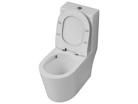 Унитаз моноблок Grossman Classic GR-4487SQ 690x360x790 безободковый, торнадо - фото 10