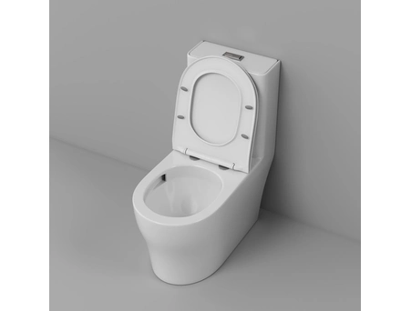 Унитаз моноблок Grossman Classic GR-4488SQ 700x375x780 безободковый, торнадо - фото 5
