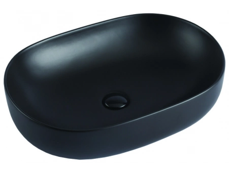 Накладная раковина Azario AZ-78326MB 600x415x135 матовая черная
