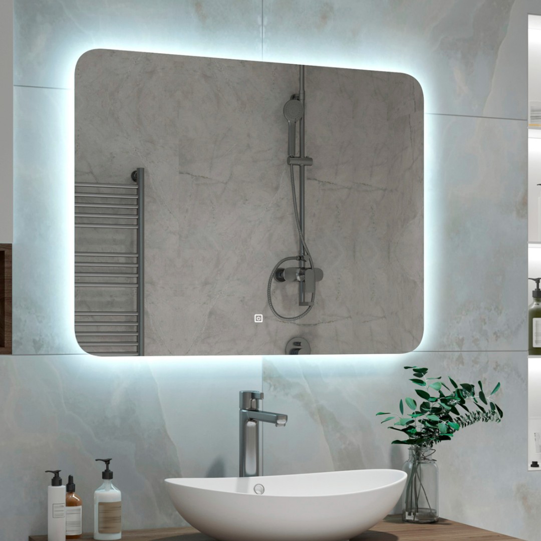 Зеркало Санакс 45263 80x60 (LED) сенсорное, ореольное свечение