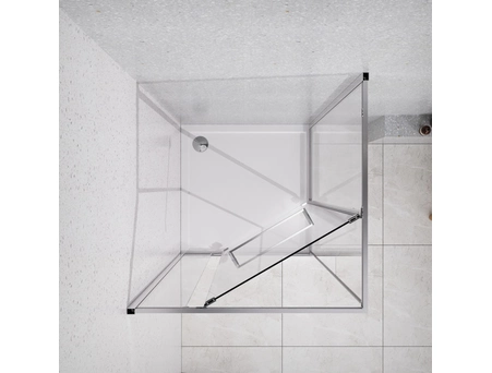 Душевой уголок Azario Monako 90x90 с хромированным профилем, прозрачным стеклом AZ-L47-90-CH-CL - фото 4