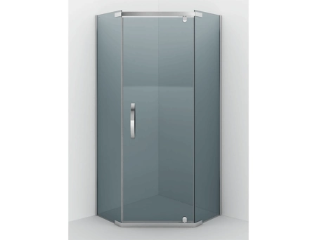 Душевой уголок Alex Baitler AB25100S2 100x100 с хромированным профилем, тонированным стеклом
