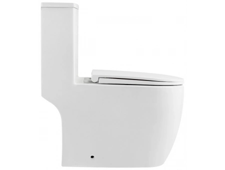 Унитаз моноблок Grossman Classic GR-4484SQ 700x385x745 безободковый, торнадо - фото 5