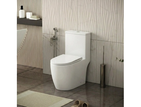 Унитаз моноблок Grossman Classic GR-4484SQ 700x385x745 безободковый, торнадо - фото 2