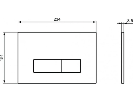 Набор 4 в 1 Ideal Standard: подвесной унитаз Connect E803501, инсталляция ProSys Eco Frame M E233267, сиденье с крышкой E712701, смывная клавиша OLEAS хром R0121AA - фото 14