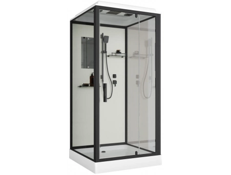 Душевая кабина Niagara Standart ST90/15QBL 90x90 с низким поддоном, прозрачным стеклом