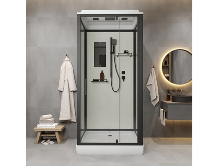Душевая кабина Niagara Standart ST90/15QBL 90x90 с низким поддоном, прозрачным стеклом - фото 5