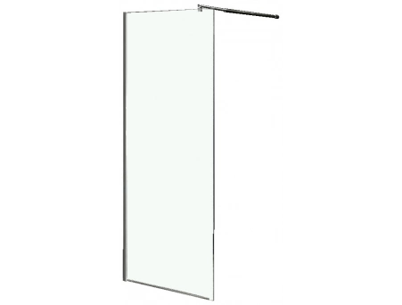 Душевая перегородка Loranto Walk-in 120x200 с хромированным профилем, прозрачным стеклом CS-L1020 120