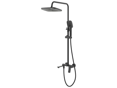 Душевая стойка со смесителем Azario Escaro черный AZ-K2374B