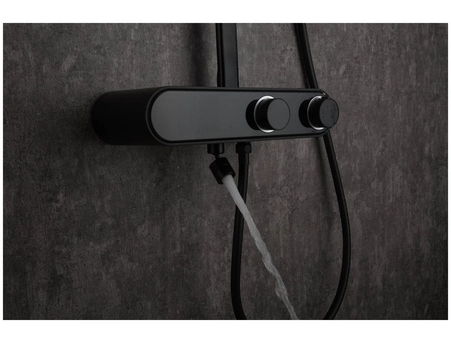 Душевая стойка со смесителем Gappo G95 G2495-2 черная - фото 3