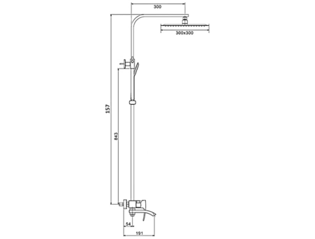 Душевая стойка со смесителем Gappo Jacob G07 G2407 хром - фото 17