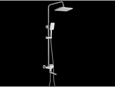 Душевая стойка со смесителем Frap H58 F2458 белый/хром